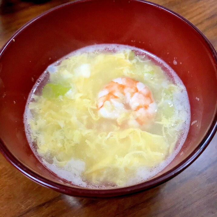 長ネギと海老の中華卵スープ レシピ 作り方 By 水玉模様 楽天レシピ